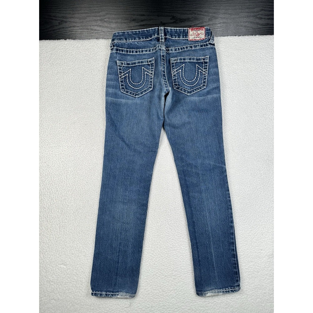 True Religion Julie Jeans Blue Skinny Denim Stretch Women's 29 Fits 30x31 - Read
